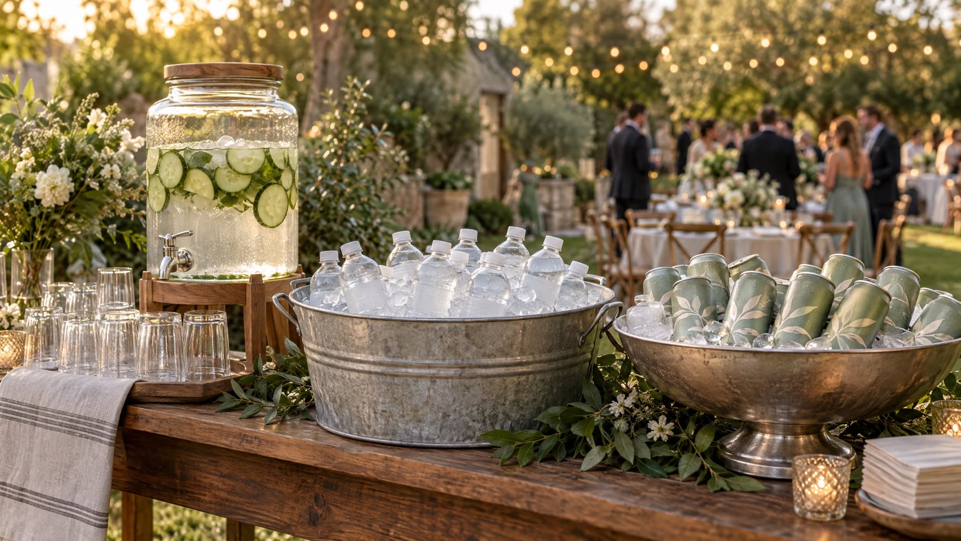Catering Water Service: Cans vs Bottles vs Dispensers