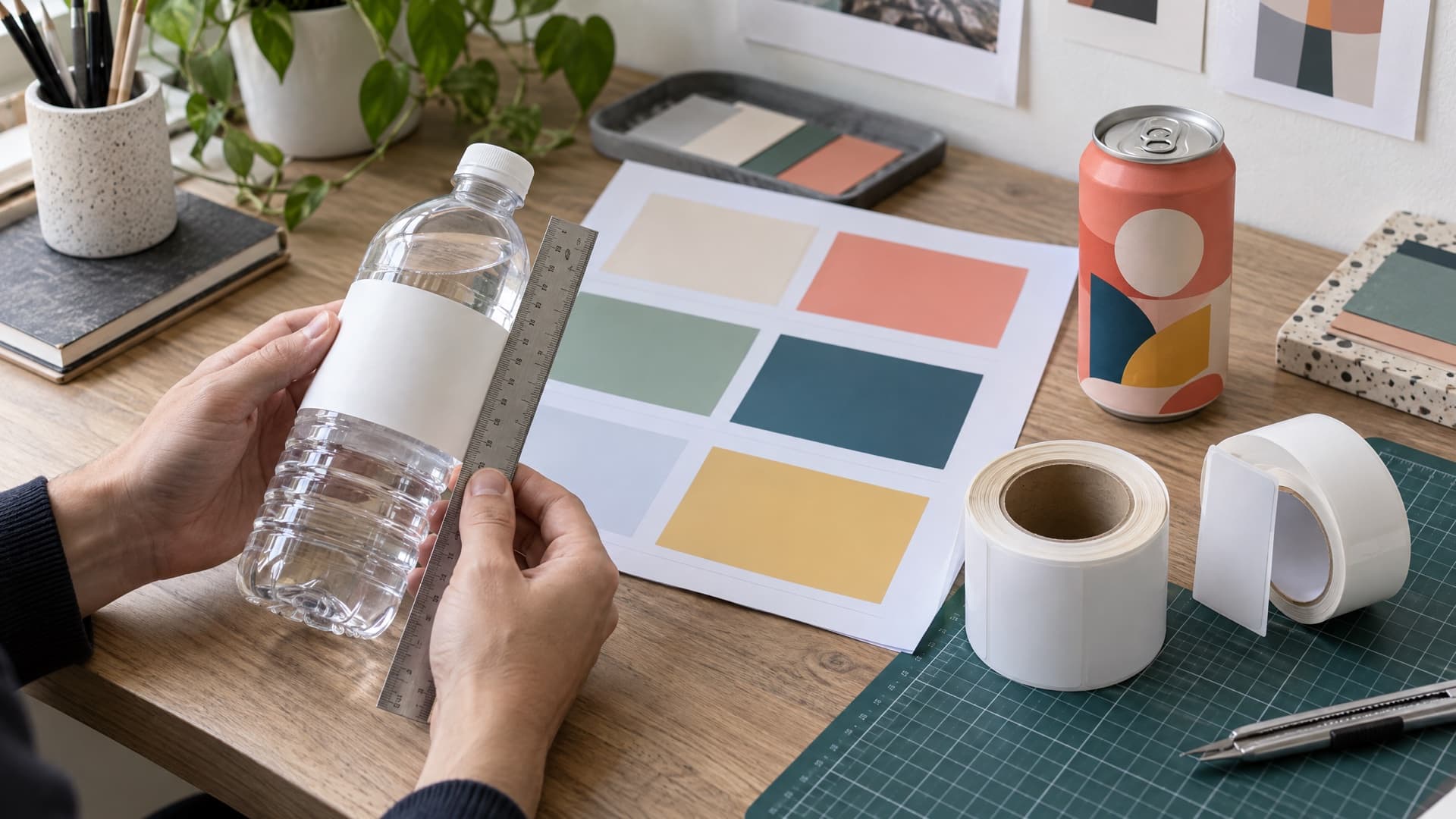 Custom Water Bottle Labels: Sizes, Materials and Print Files