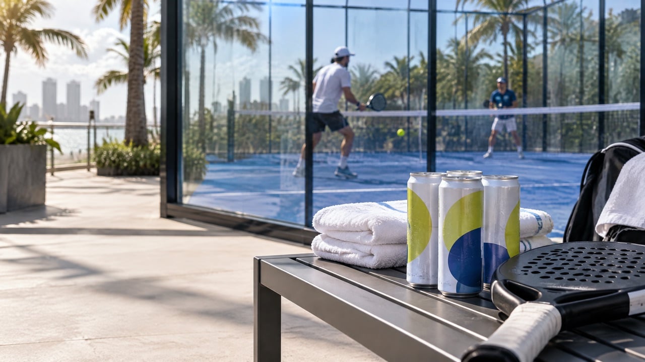 How Padel Clubs Grow Social Play with Branded Water
