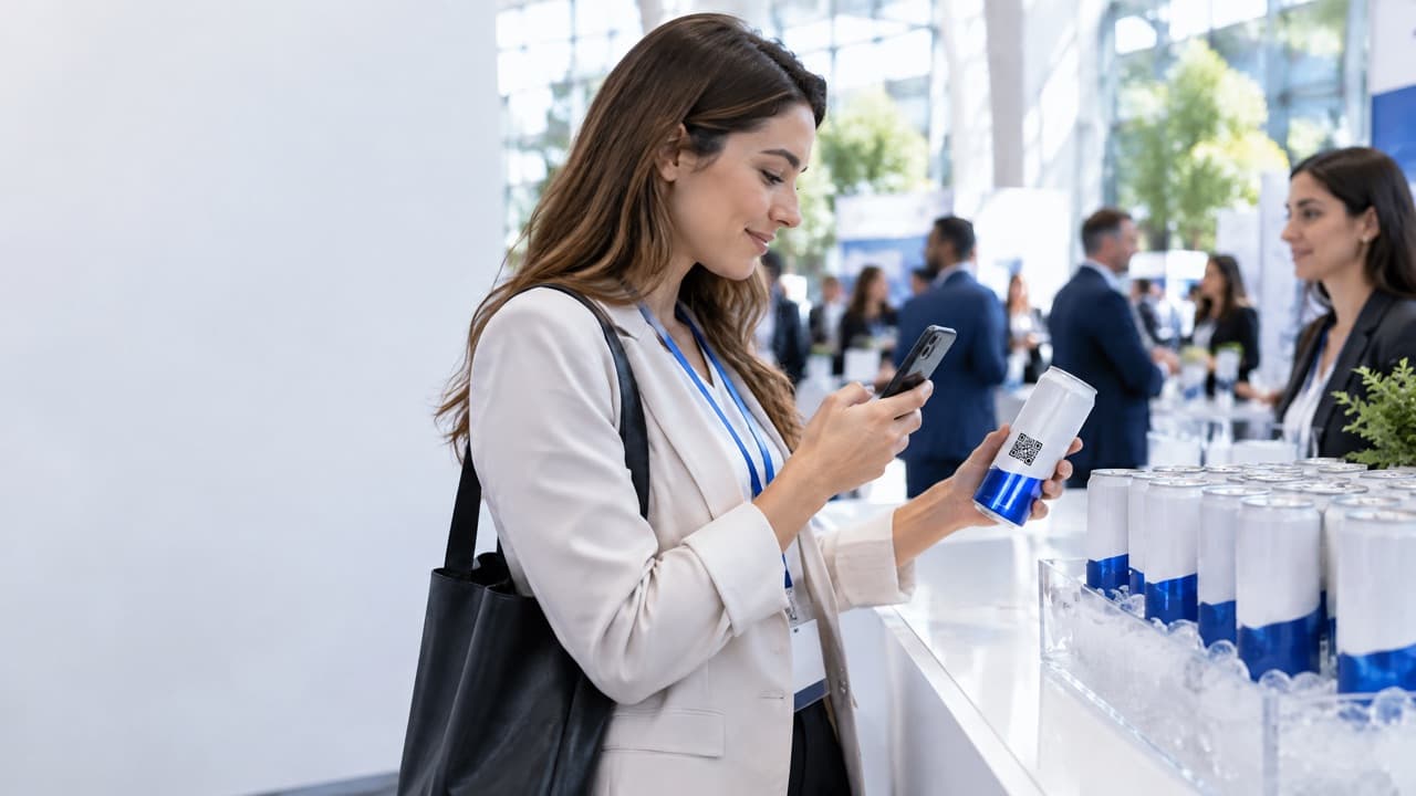 Best QR Lead Capture for Conferences Using Canned Water
