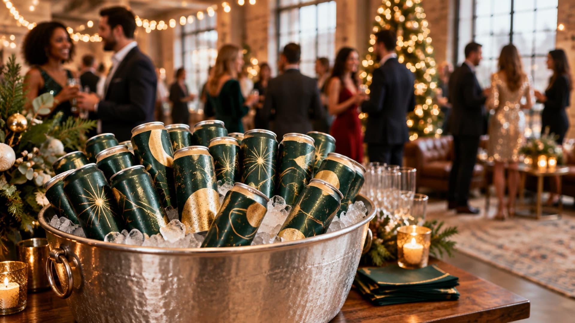 How to Plan Branded Water for a Corporate Holiday Party