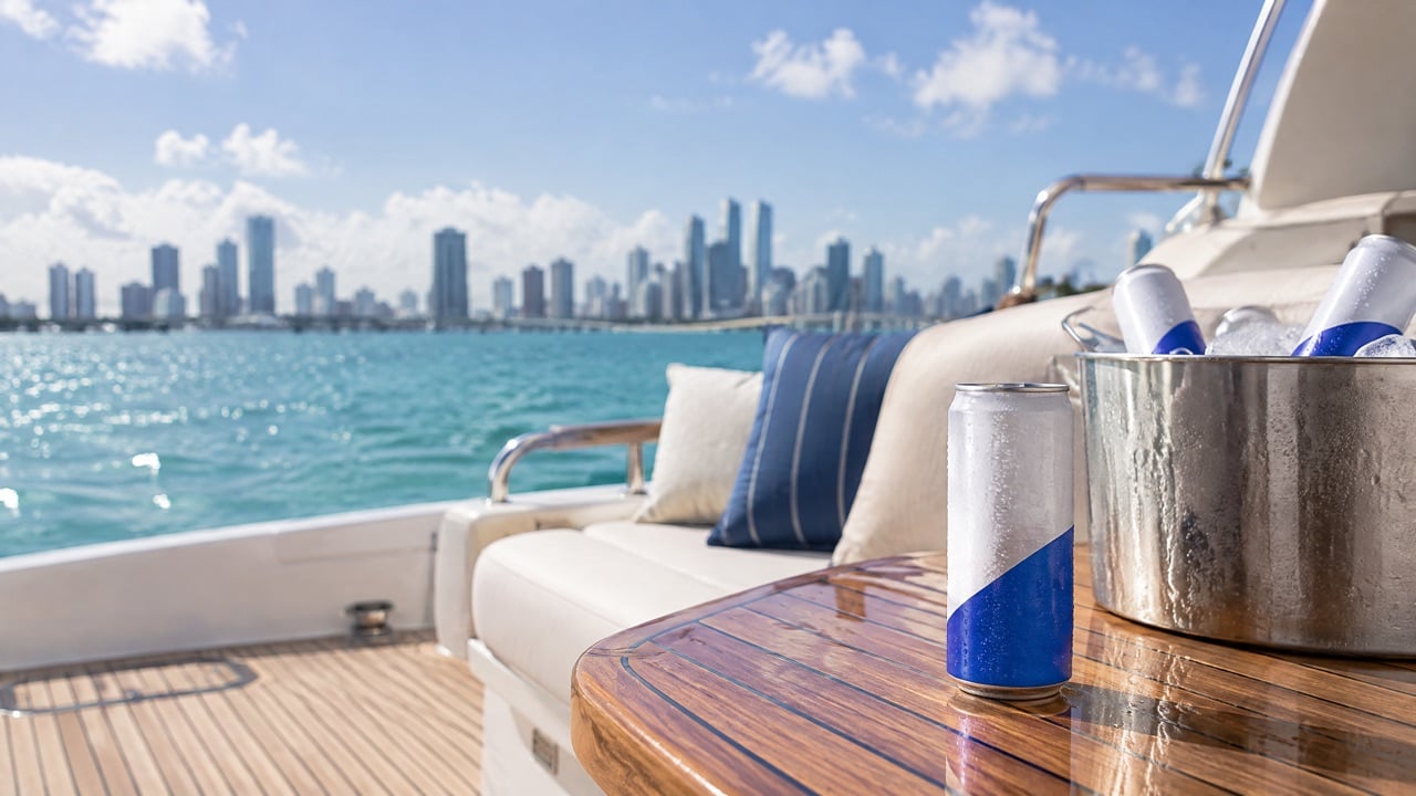 How Yacht Charters Run Small-Batch Branded Water