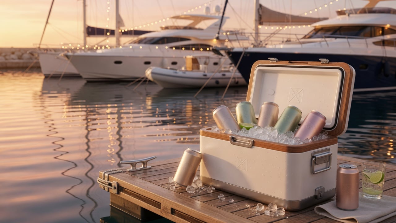 How Marinas Build Dock Bar Brand Moments with Private Label Cans